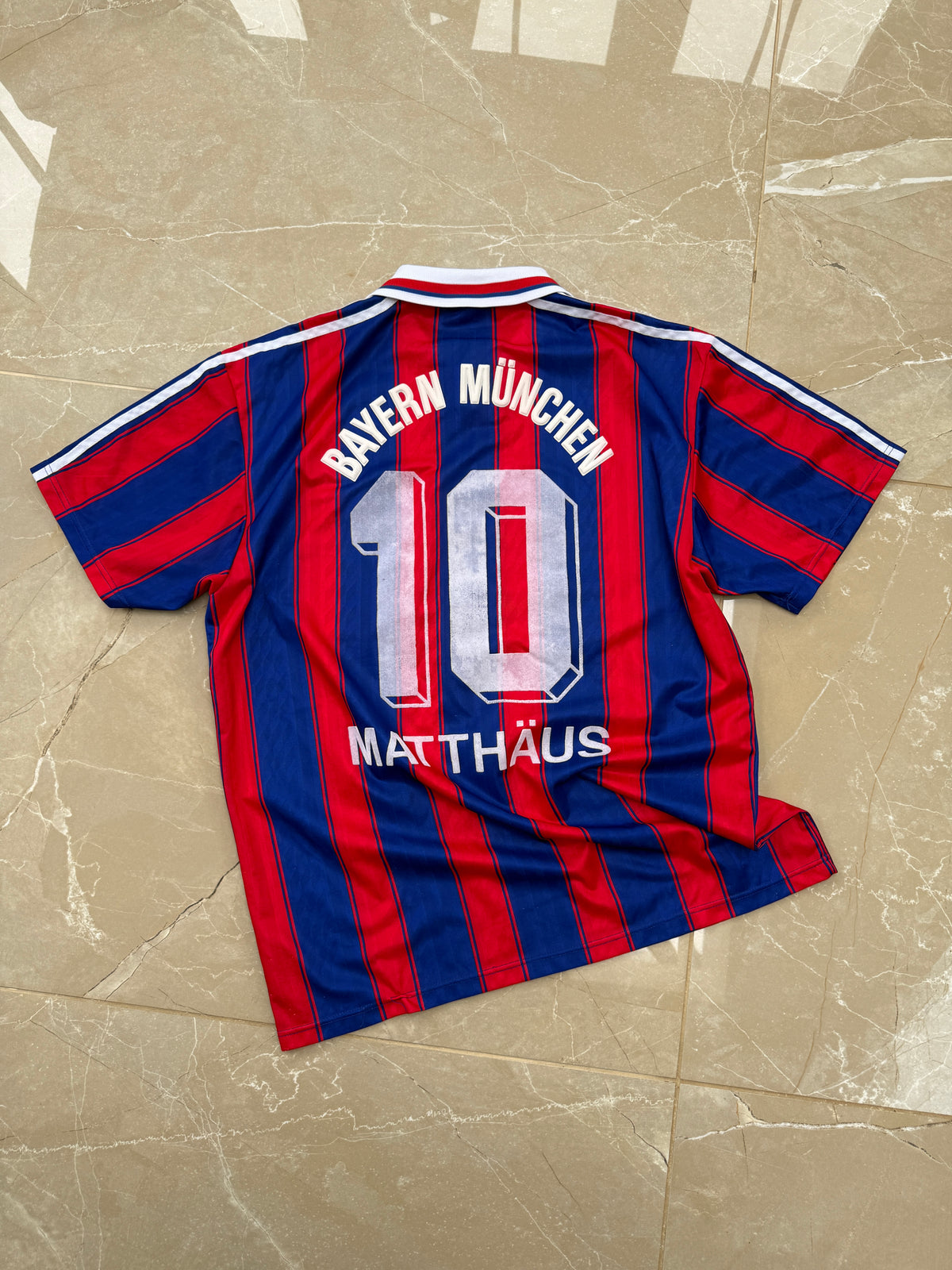 Bayern Munich 1995/97 Adidas Home Shirt - L - (Matthäus #10)