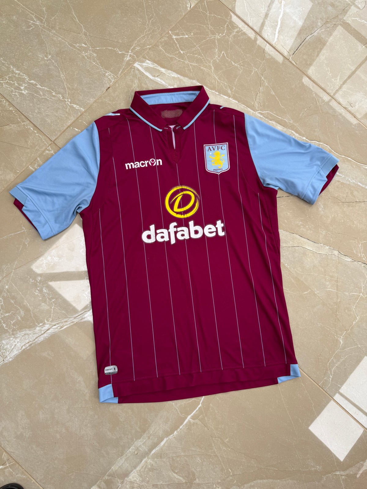 Aston Villa 2014/15 Macron Home Shirt - L