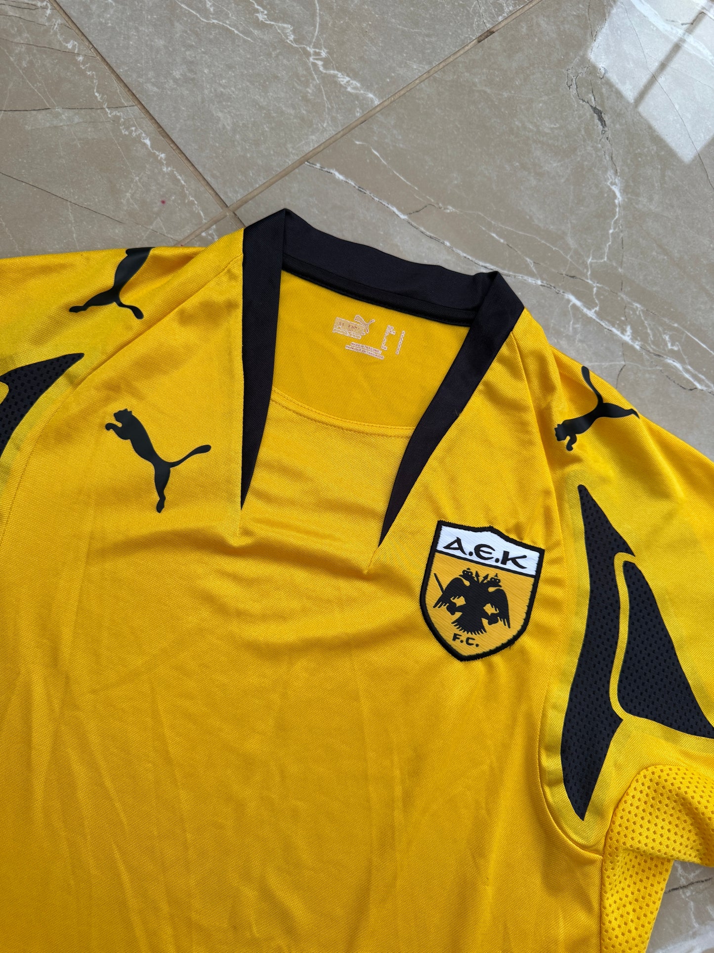 AEK Athens 2007/08 Puma Home Shirt - (S)