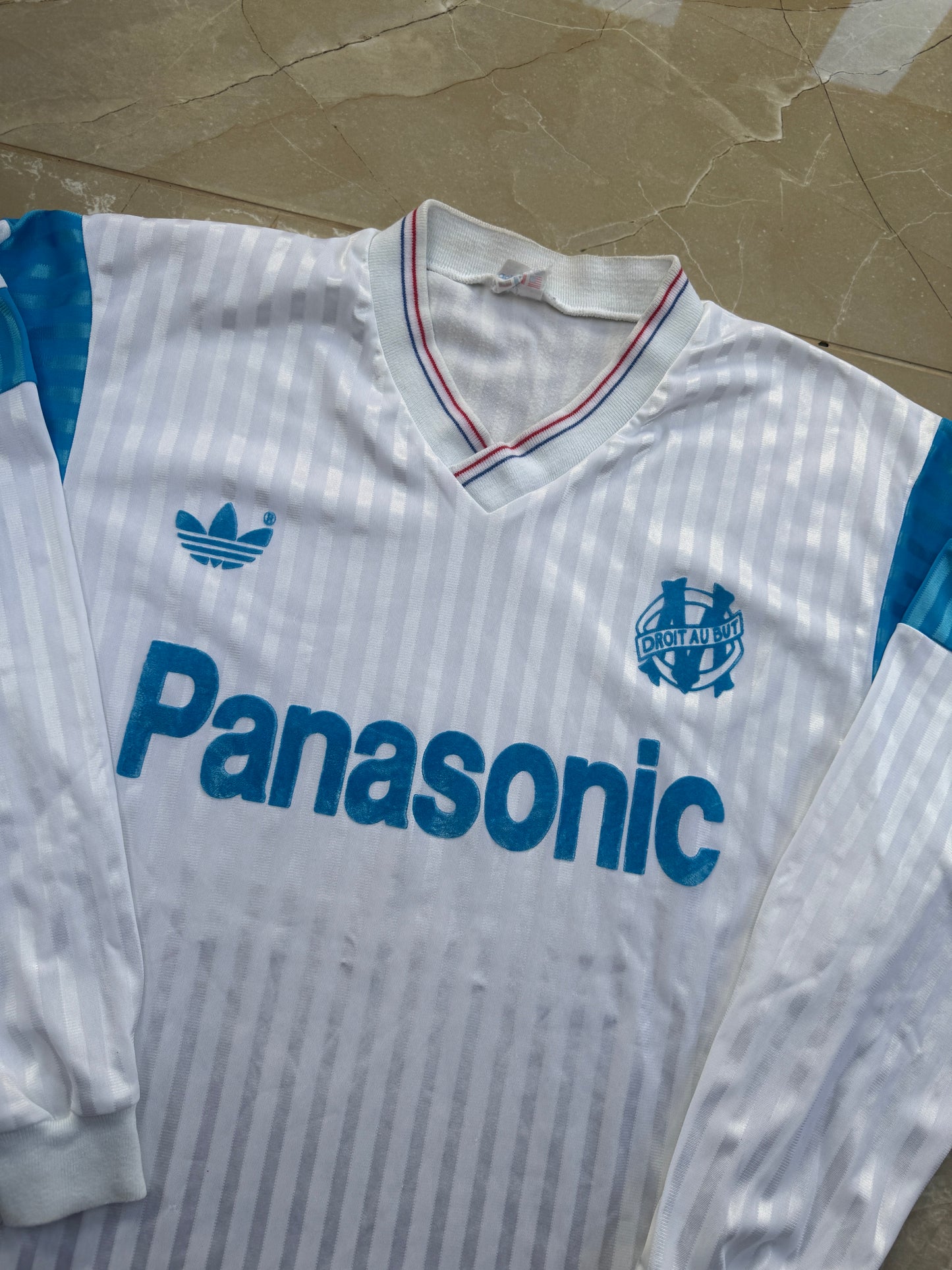 Olympique Marseille 1990/91 Adidas Home Shirt (L)