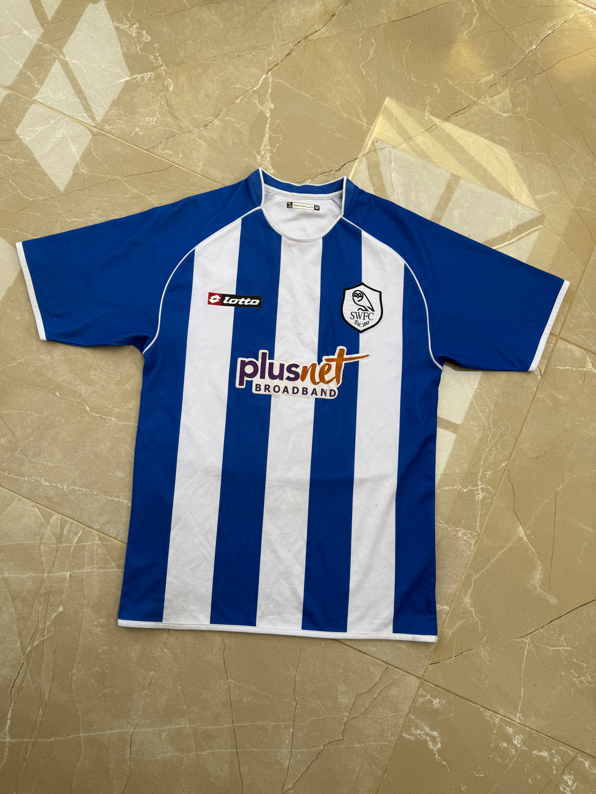 Sheffield Wednesday 2007/09 Lotto Home Shirt - M (Jeffers #9)