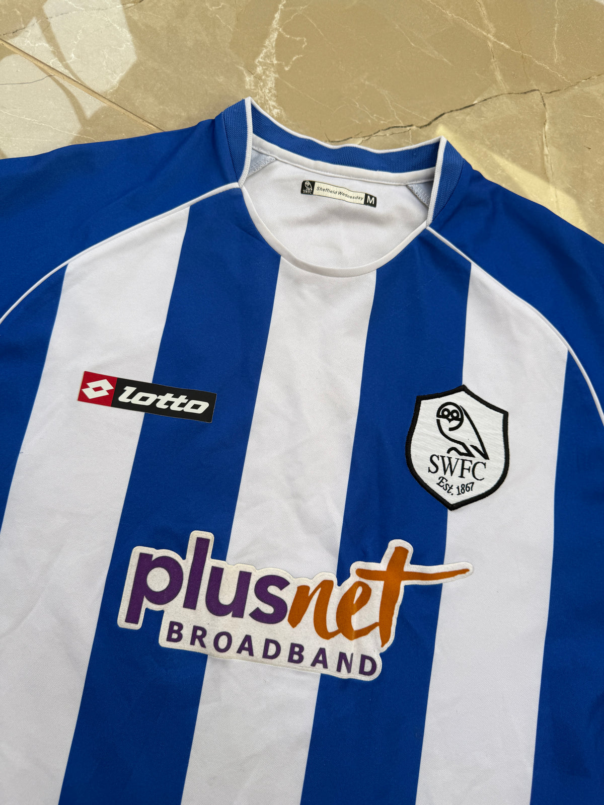 Sheffield Wednesday 2007/09 Lotto Home Shirt - M (Jeffers #9)