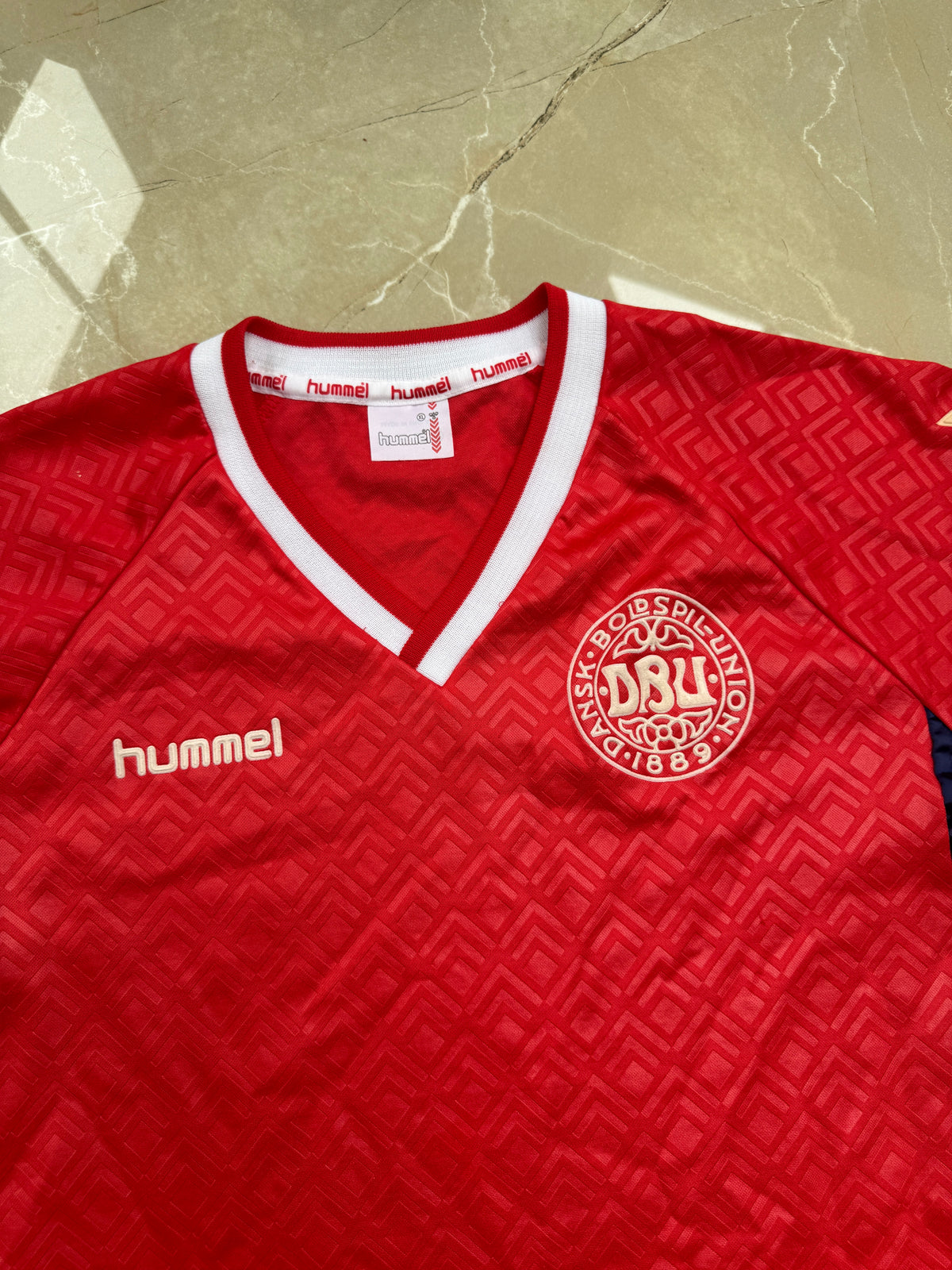 Denmark 1990/92 Hummel Home Shirt - L