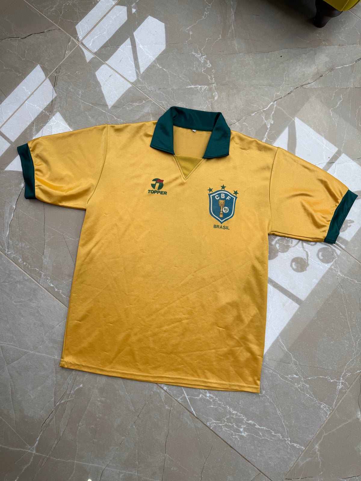 Brazil 1988/91 Topper Home Shirt - L
