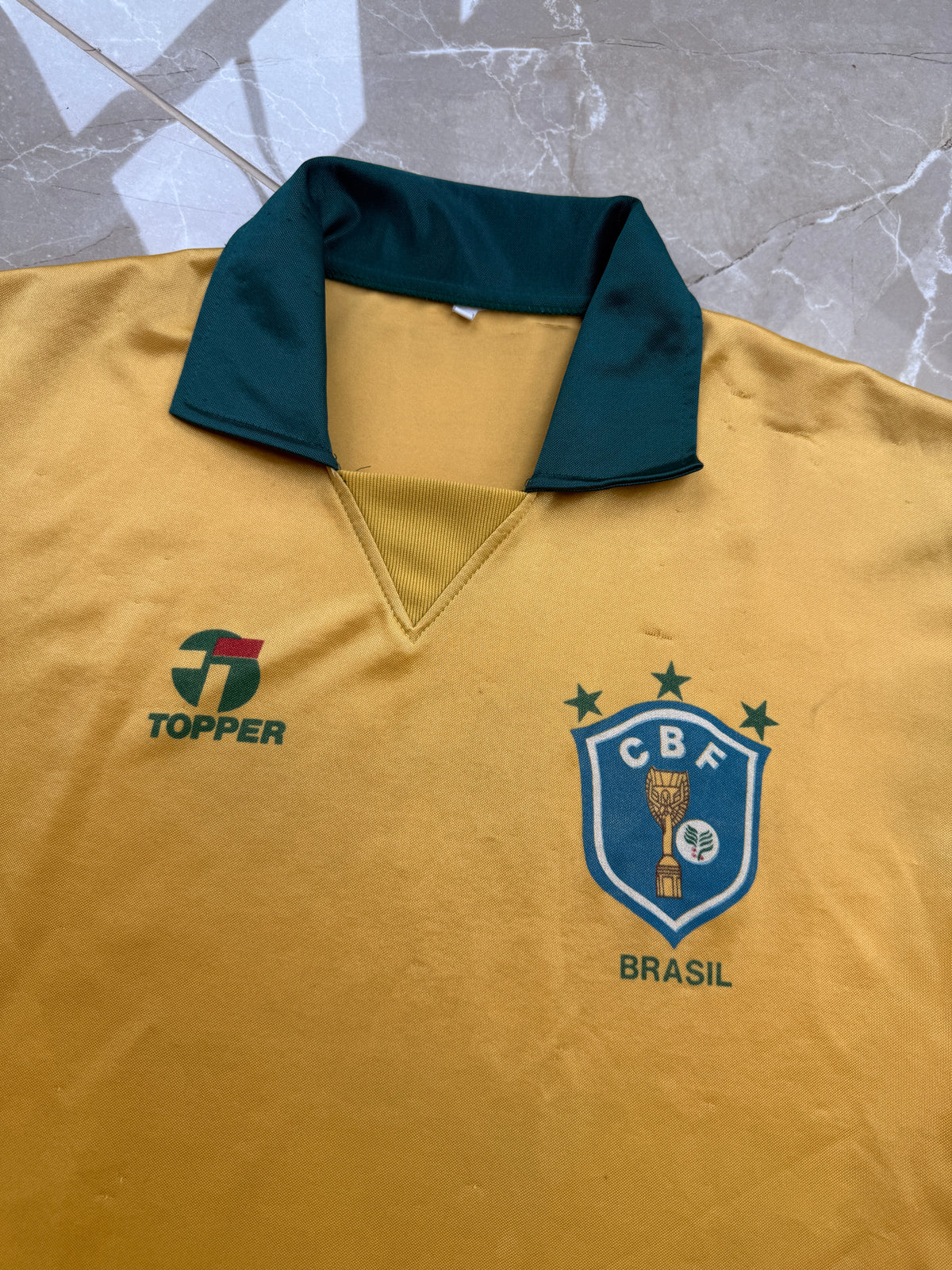 Brazil 1988/91 Topper Home Shirt - L