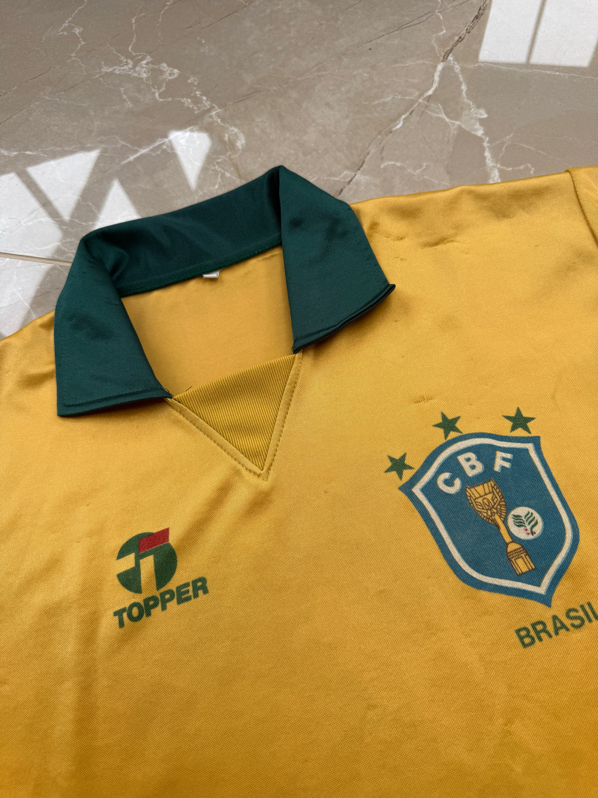 Brazil 1988/91 Topper Home Shirt - L