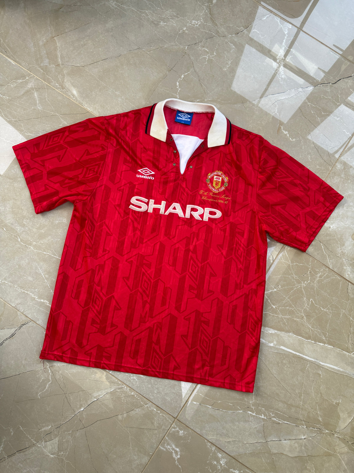 Manchester United 1992/94 Umbro Home Shirt - XXL