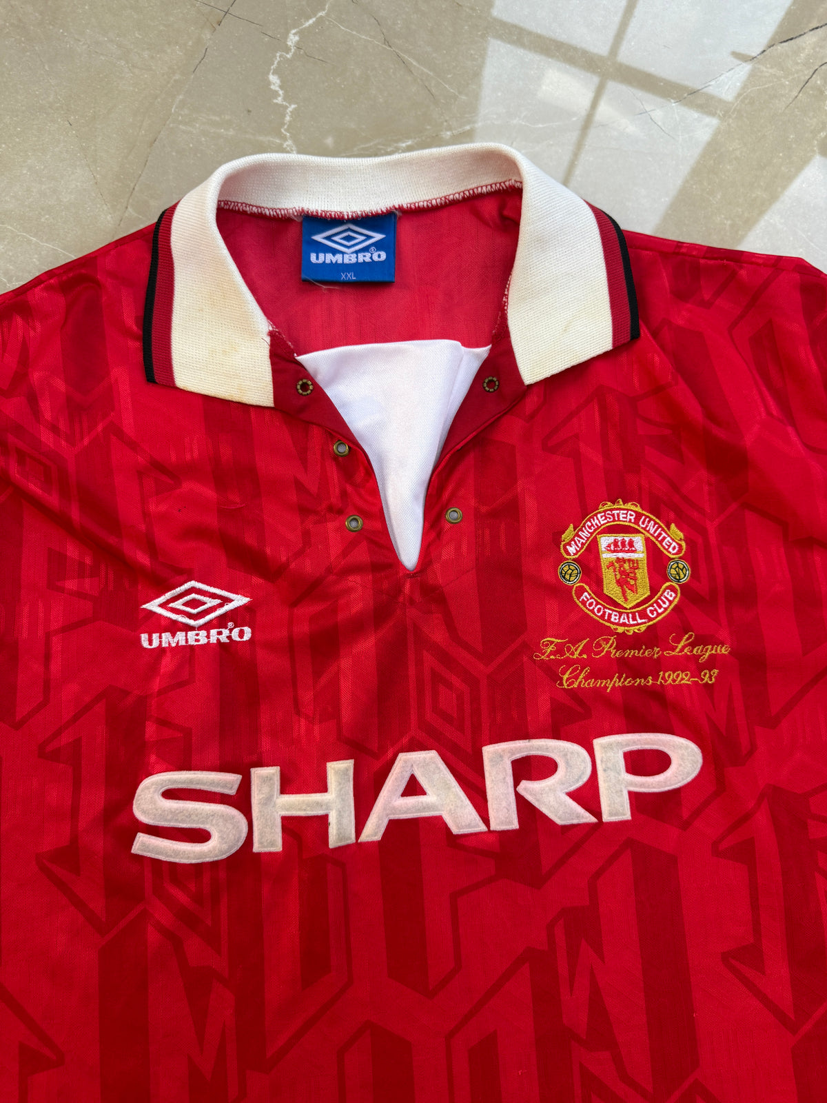 Manchester United 1992/94 Umbro Home Shirt - XXL