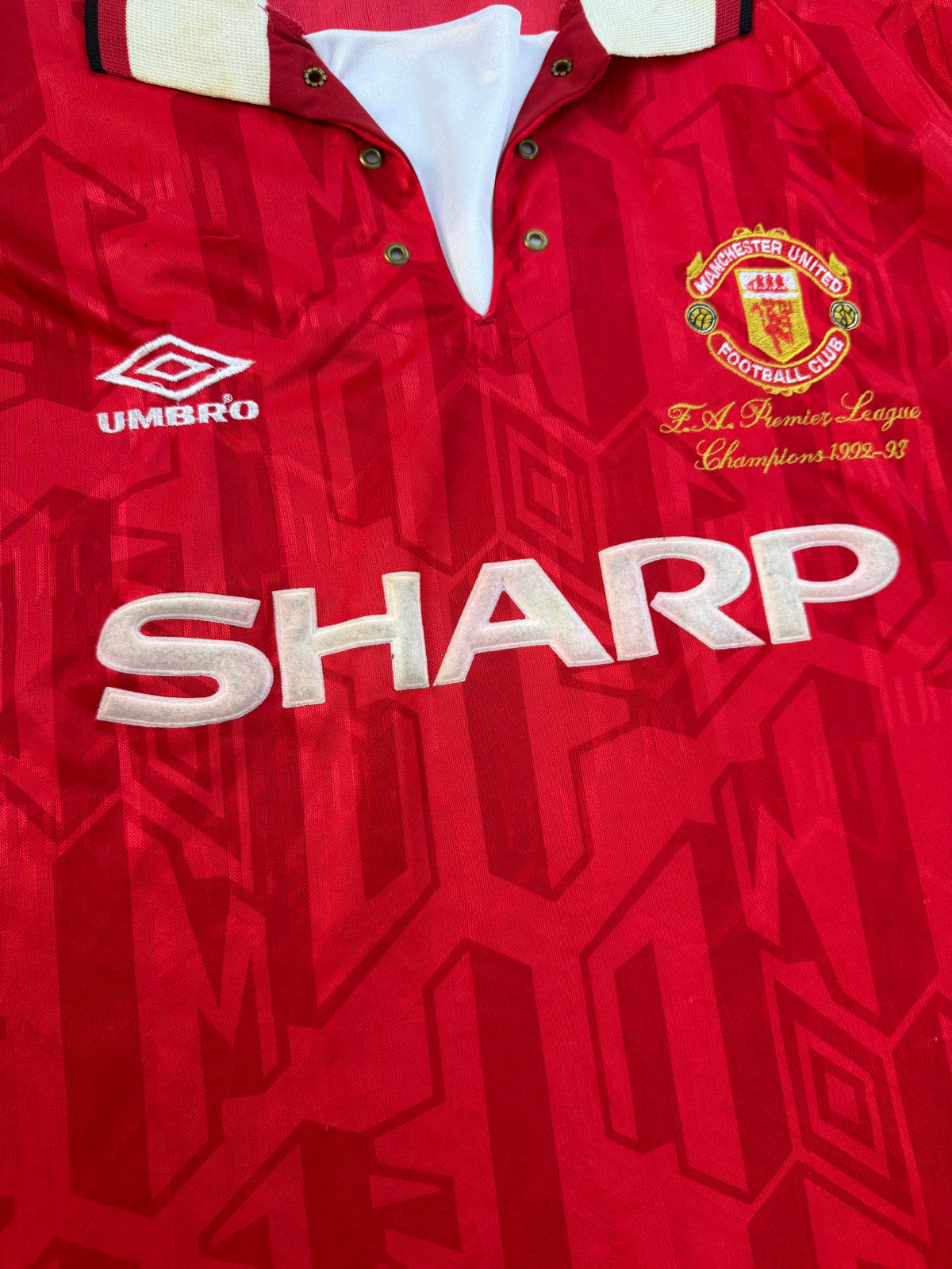 Manchester United 1992/94 Umbro Home Shirt - XXL