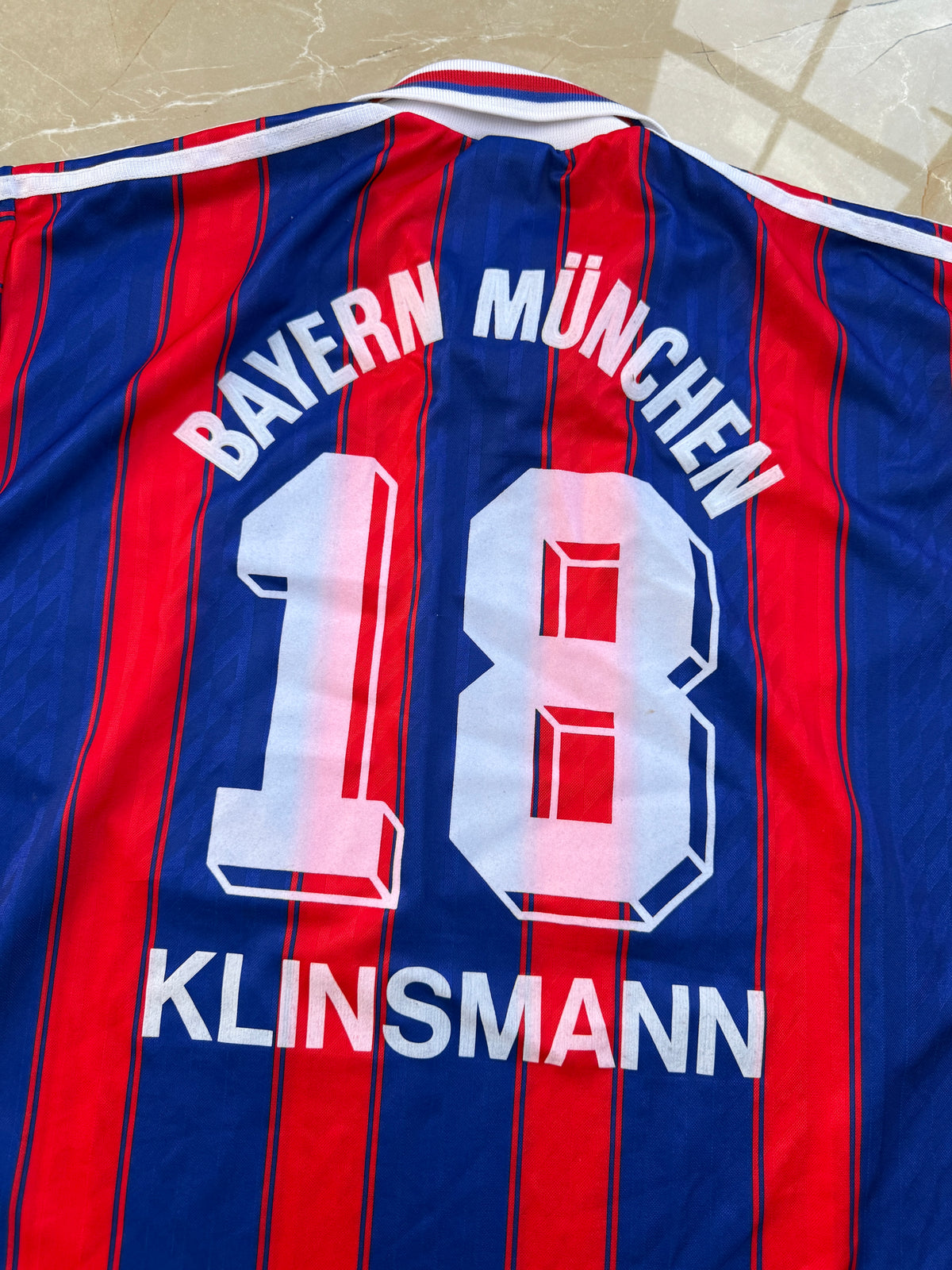Bayern Munich 1995/96 Adidas Home Shirt - L (Klinsmann #18)