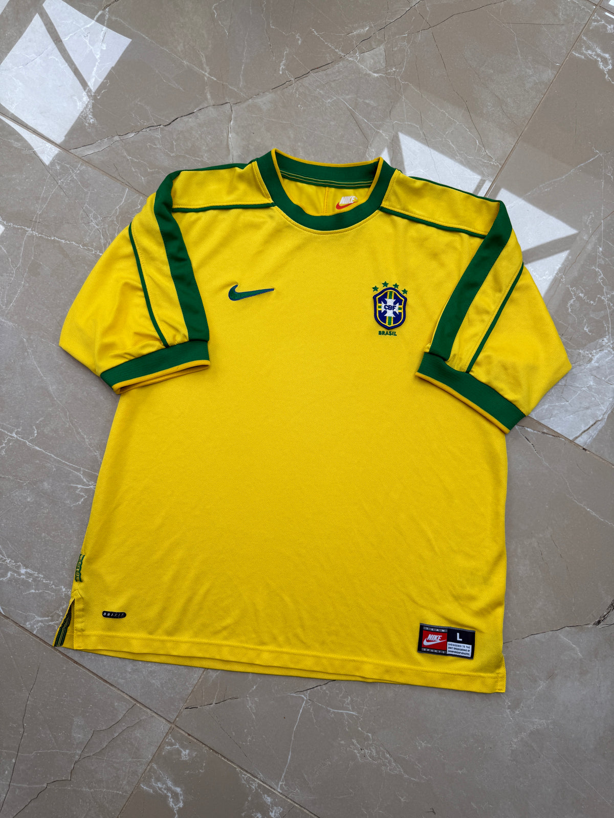 Brazil 1998/00 Nike Home Shirt - L