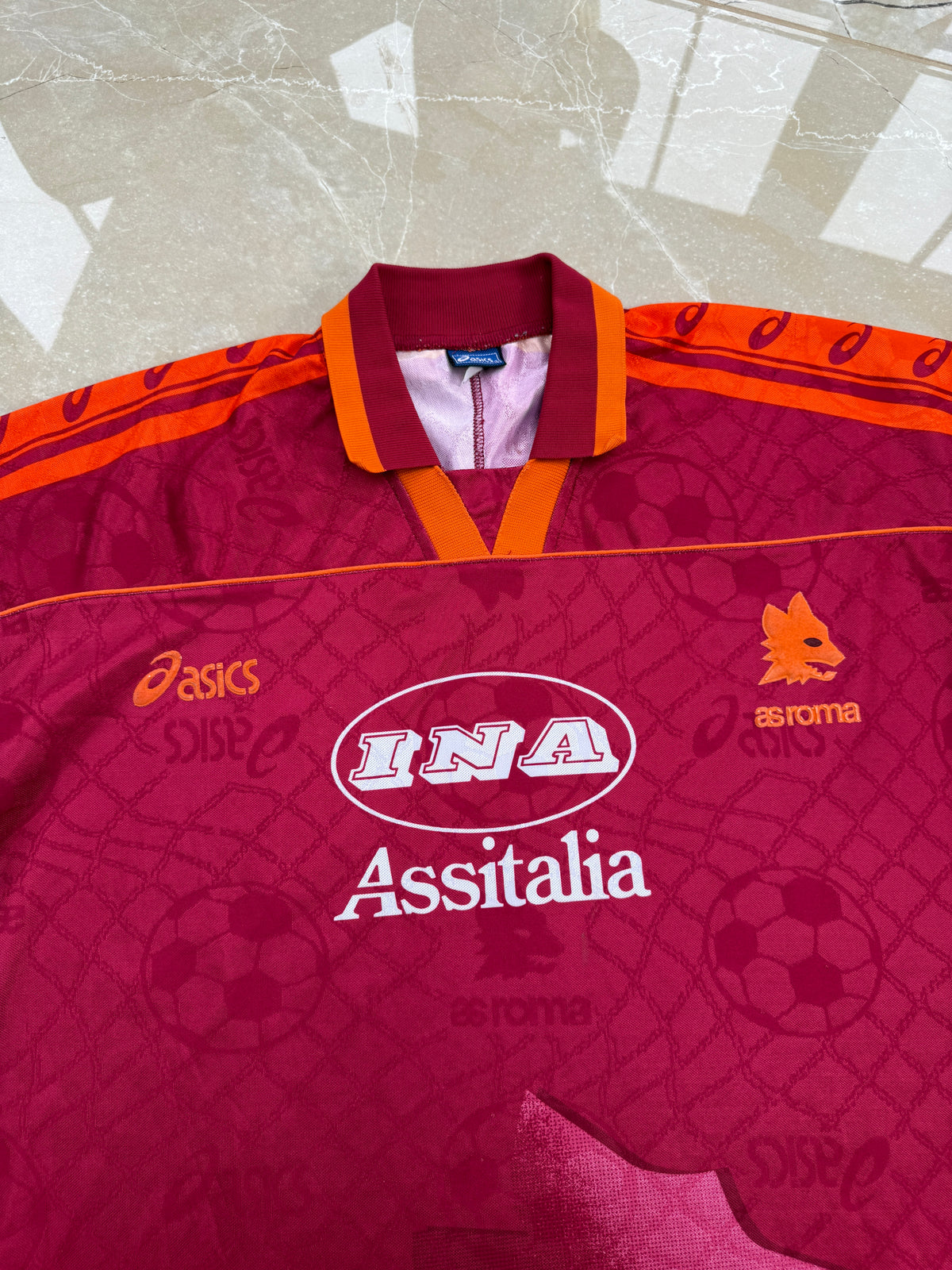 Roma 1995/96 Asics Home Shirt - XL