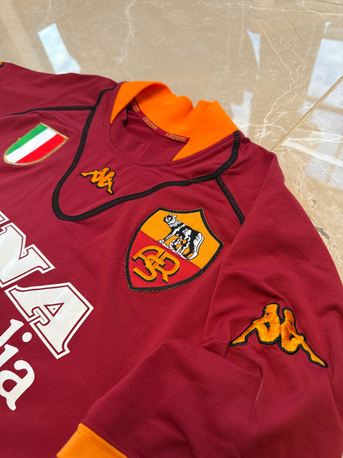 Roma 2001/02 Kappa Home Shirt - M