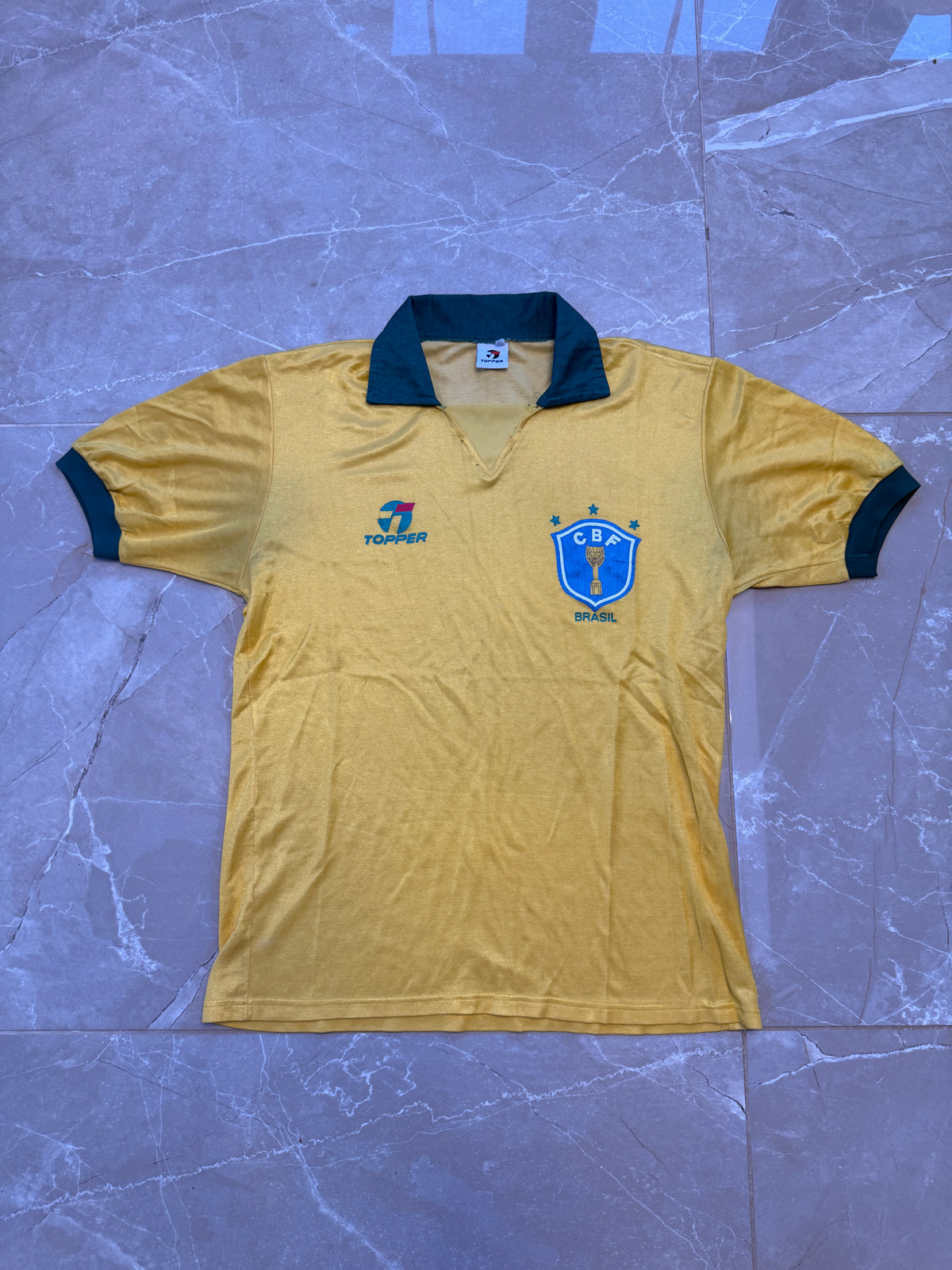 Brazil 1988/91 Topper Home Shirt - M
