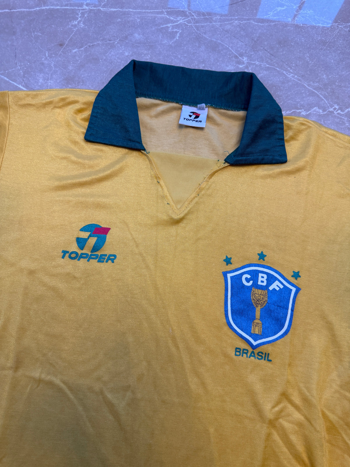 Brazil 1988/91 Topper Home Shirt - M