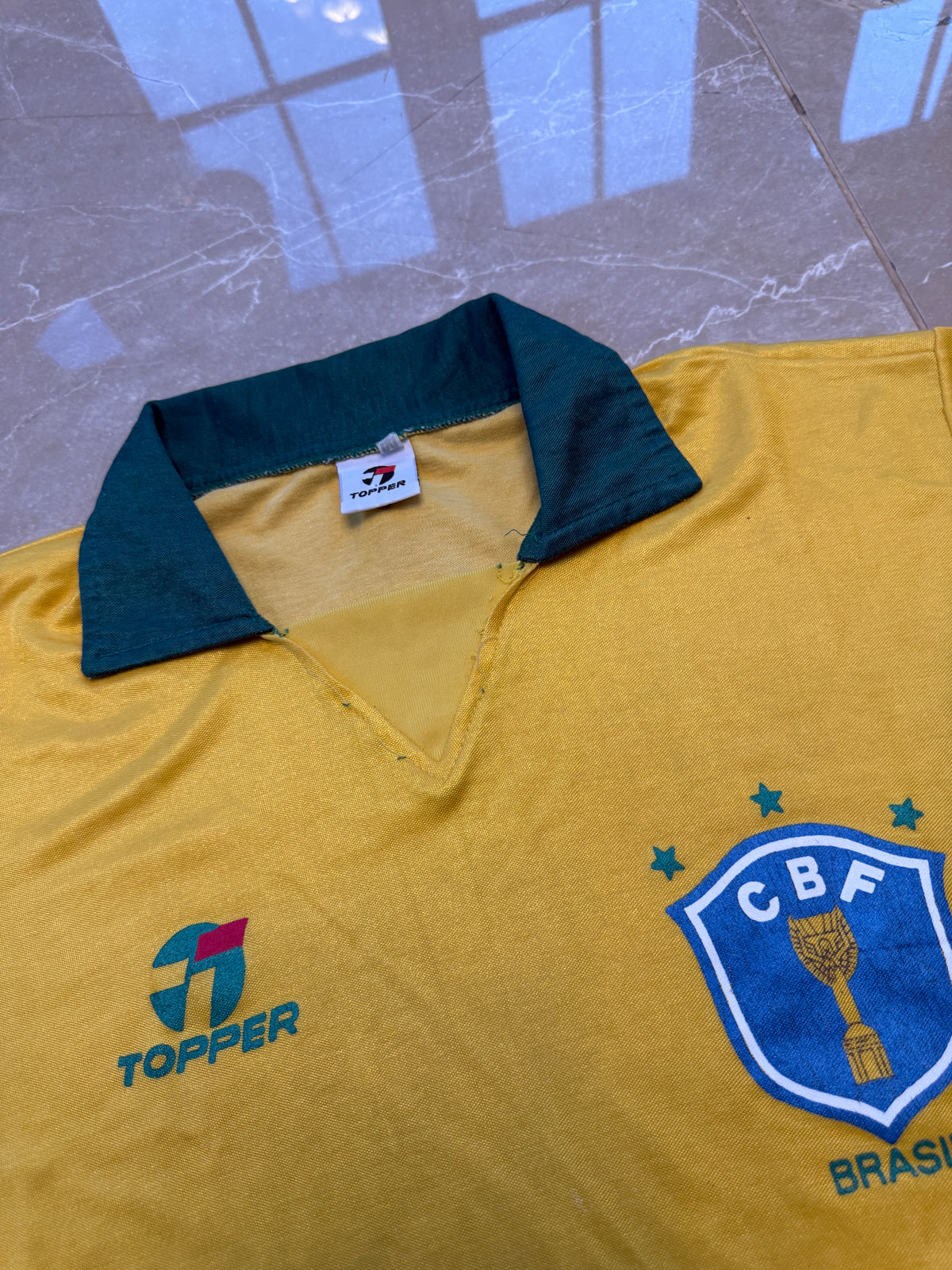 Brazil 1988/91 Topper Home Shirt - M