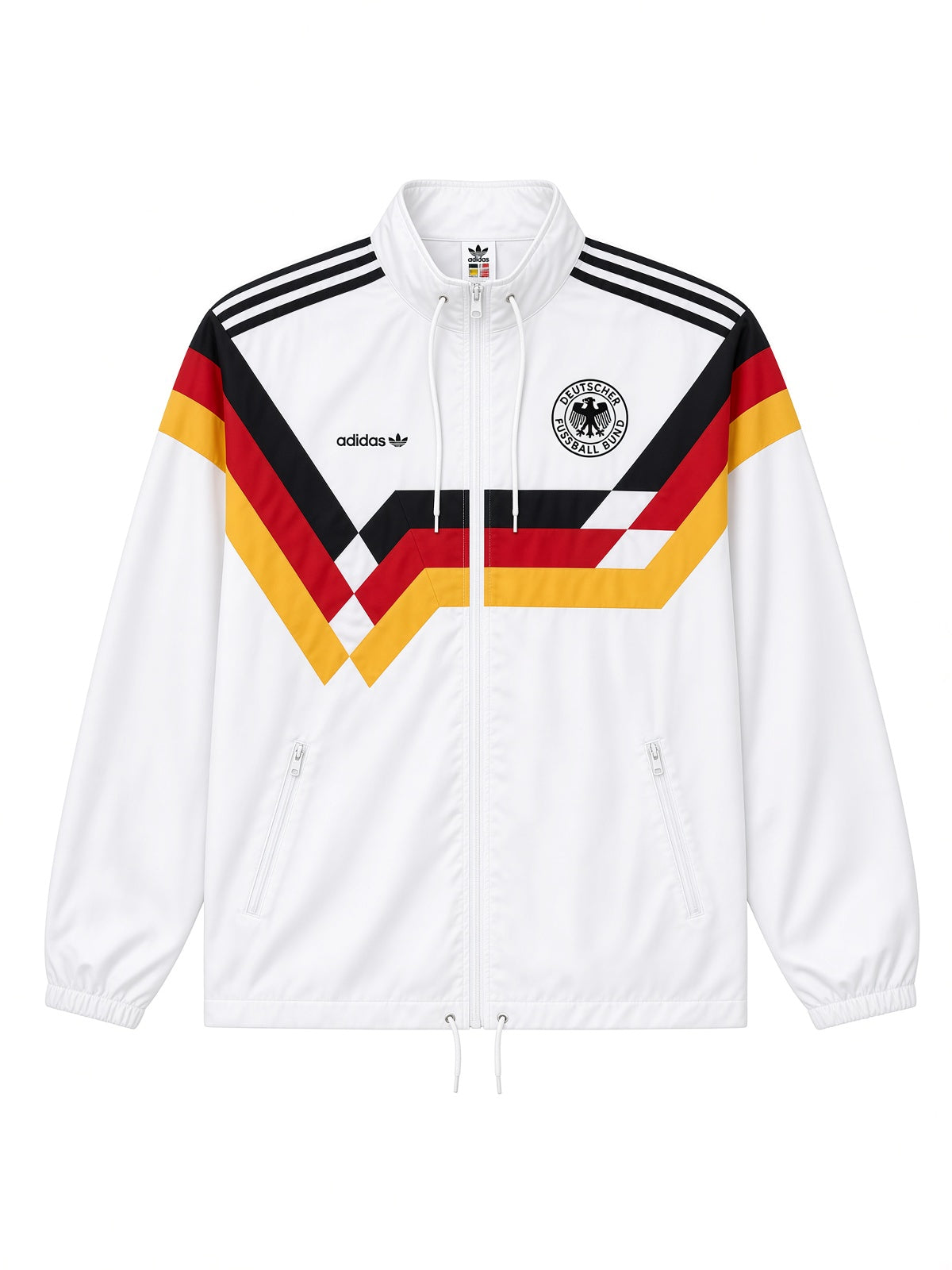 Germany 1988/90 Adidas Windbreaker Jacket - XL