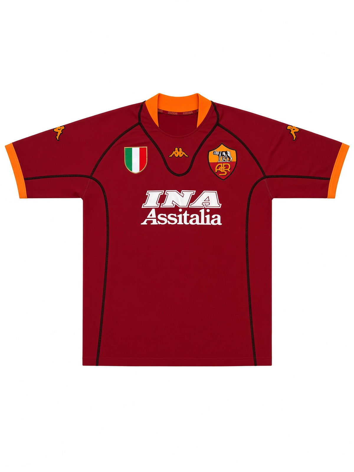 Roma 2001/02 Kappa Home Shirt - M