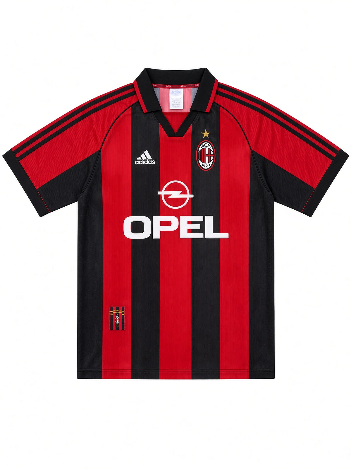 AC Milan 1998/99 Adidas Home Shirt - L