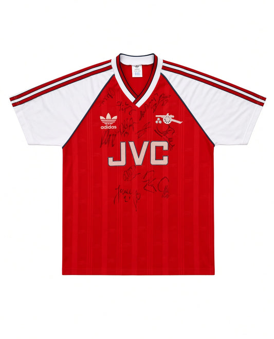 Arsenal 1988/90 Adidas 'Signed' Home Shirt - S